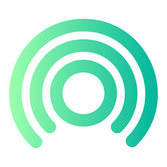 wireless access point gradient icon