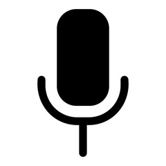 microphone glyph icon