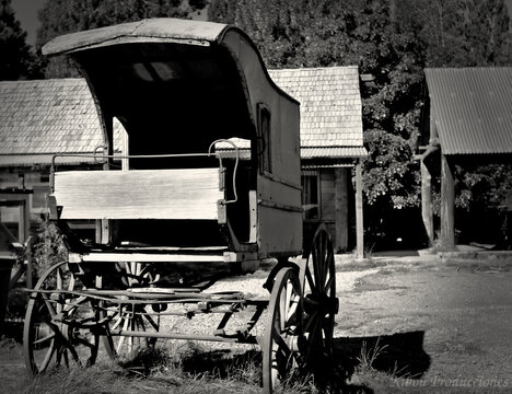 Carreta antigua en exhibicion