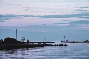 A Placid, Late Spring Morning on Lake Erie, As Viewed From Port Dover Harbour in Norfolk County