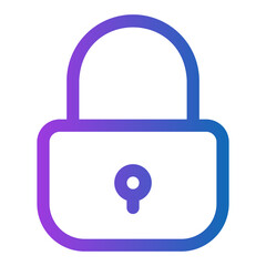 lock gradient icon