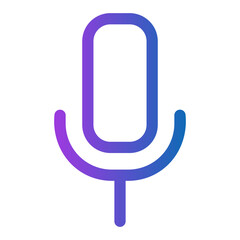 microphone line icon
