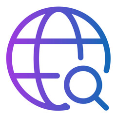 search engine line icon