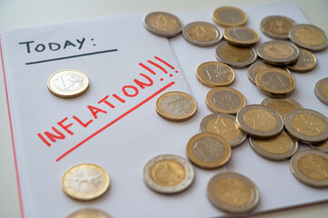 White diary page, with red text 