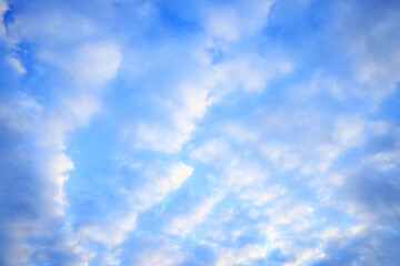 View of beautiful blue sky with white clouds