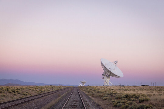 Very Large Array satellite dishes in New Mexico