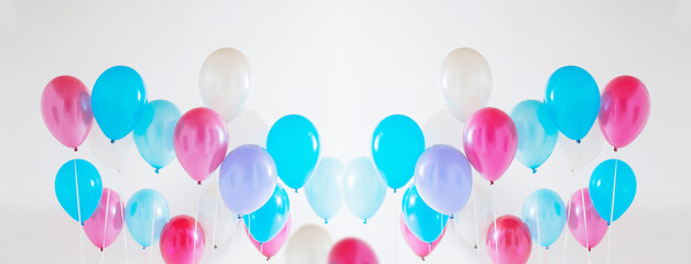 balloons on white background