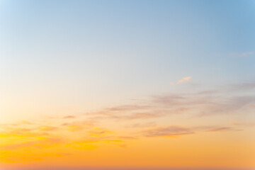 Pink orange during sunset