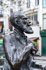 Bruxelles Belgique statue charles Buls Bourgmestre 
