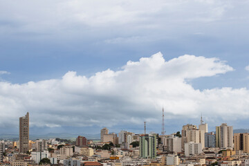 Varginha, Minas Gerais, Brazil: panoramic view of downtown Varginha