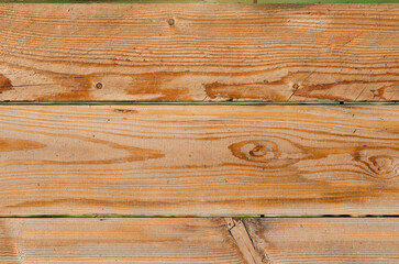 Wooden background from boards with a bright texture in warm colors