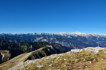 Scenic view of mount Triglav in Julian alps, Slovenia
