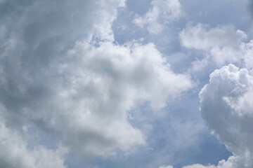 sky with white clouds