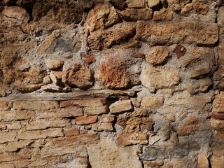 old weathered brick wall texture