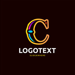 Fototapeta premium letter C logo