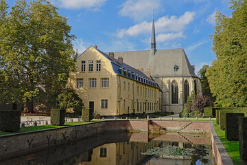 Cistercian La Cambre abbey and church. Ixelles, Brussels, Belgium 
