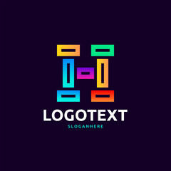 Fototapeta premium letter H logo