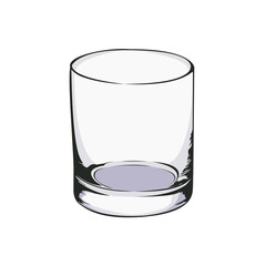 Simple and elegant vector art of glass illustration 