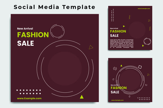 New fashion sale social media post template