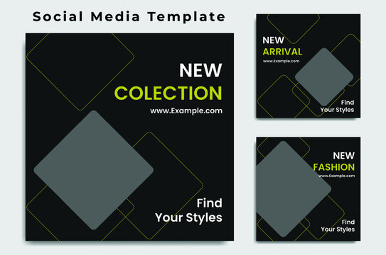 New fashion sale social media post template