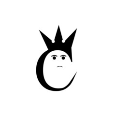 C King Logo design - Unique design logo it is like the B is very powerful full and king.