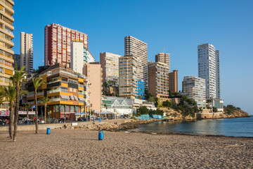 Costa de Benidorm en la provincia de Alicante, España