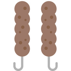 kebab flat icon