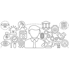 Premium download illustration of law