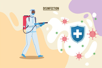 Disinfectant worker design