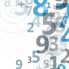 Mathematical digital code background