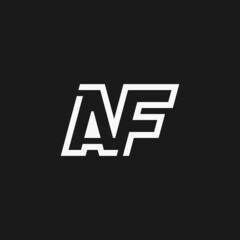 Initials Letter AF Monogram logo design inspiration