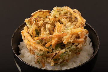 野菜のかき揚げ丼