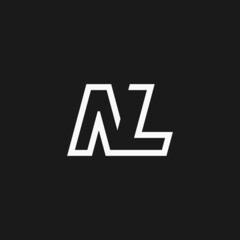 Initials Letter NL Monogram logo design inspiration