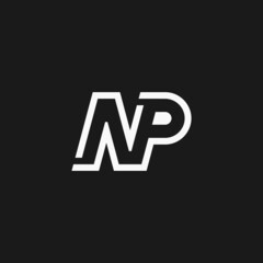 Initials Letter NP Monogram logo design inspiration © LuLu
