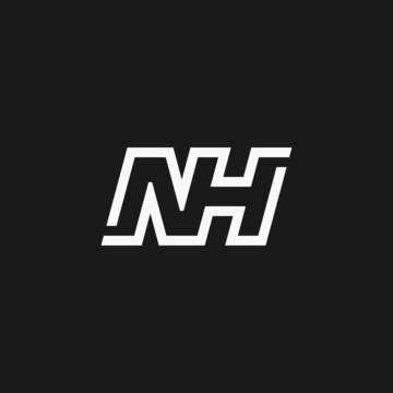 Initials Letter NH Monogram logo design inspiration