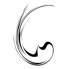 Feather Abstract Flat Icon Isolated On White Background