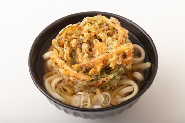野菜かき揚げうどん