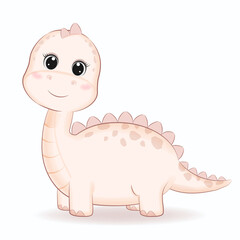 Cute Dinosaur cartoon illustration