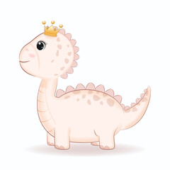 Cute Dinosaur cartoon illustration