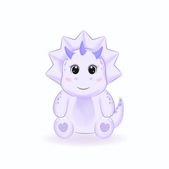 Cute Dinosaur cartoon illustration