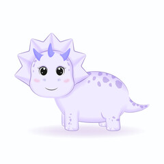 Cute Dinosaur cartoon illustration