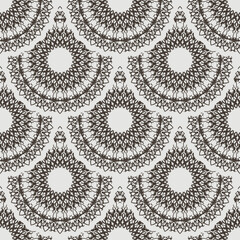 Fototapeta premium Vector seamless retro pattern background. Lace pattern..