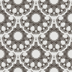 Vector seamless retro pattern background.