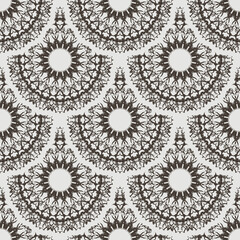 Fototapeta premium Seamless retro pattern background. Vector illustration