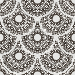 Obraz premium Seamless retro pattern background. Vector illustration