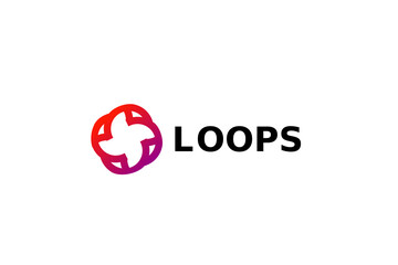  Rounded Abstract  simple logo design