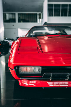 Headlight Of Vintage Model Ferrari 