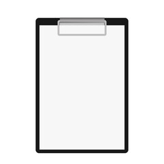 Clipboard with checklist icon. Flat illustration of clipboard