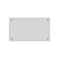 empty plate for your text white background vector