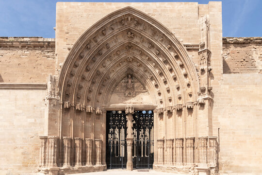 door of the cathedral of lleida